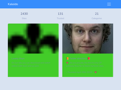 Kaleido – Colorful Darknet Directory with Scam Detection & Trust Scores